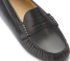Slipper|Horsch Schuhe Mokassin in Übergrößen Schwarz