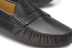 Slipper|Horsch Schuhe Mokassin in Übergrößen Schwarz