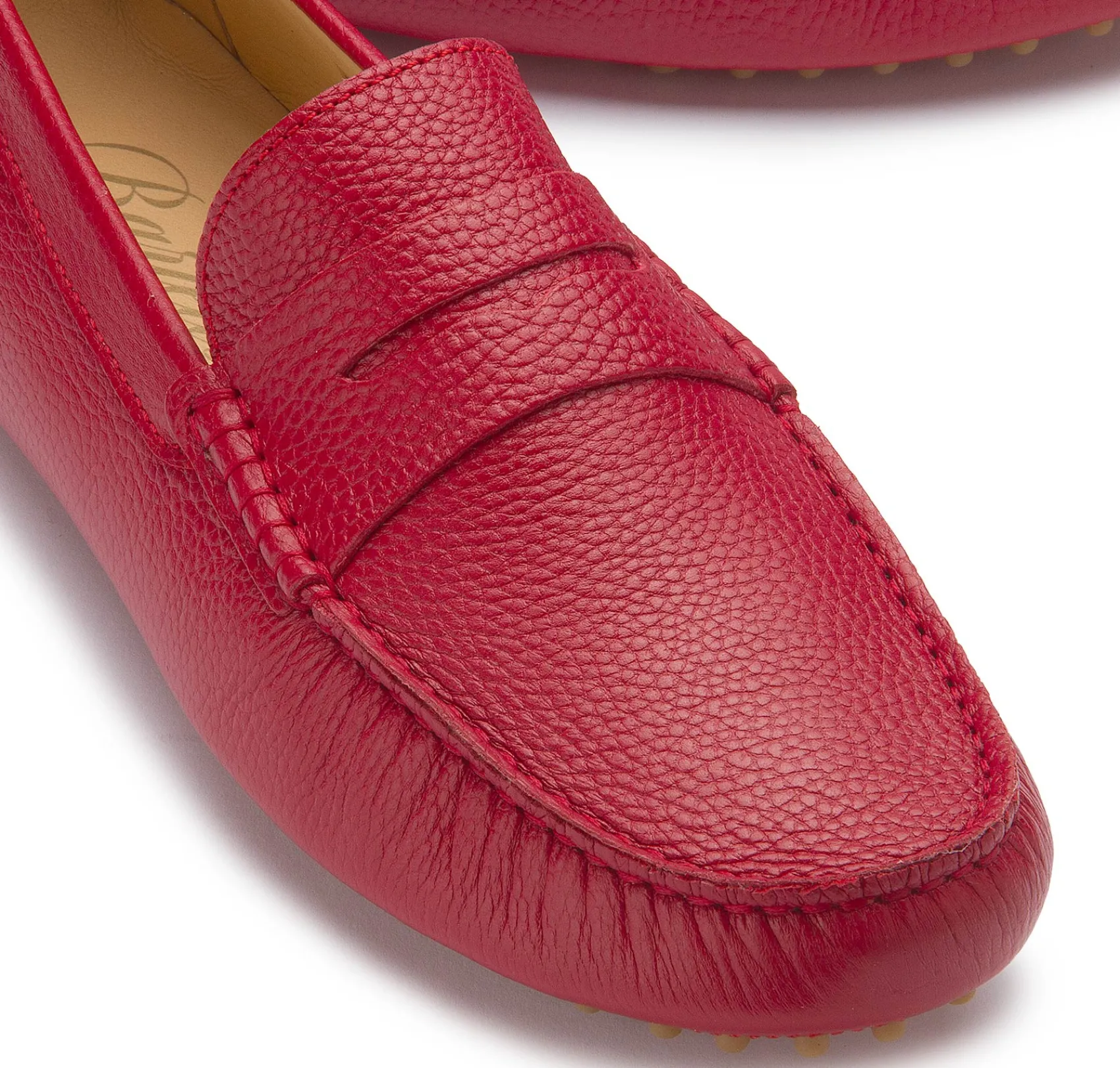 Slipper|Horsch Schuhe Mokassin in Übergrößen Rot