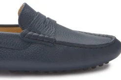 Slipper|Horsch Schuhe Mokassin in Übergrößen Blau