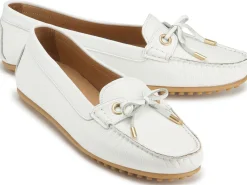 Slipper|Horsch Schuhe Mokassin in Übergrößen Weiß