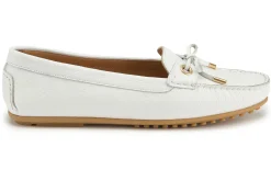 Slipper|Horsch Schuhe Mokassin in Übergrößen Weiß
