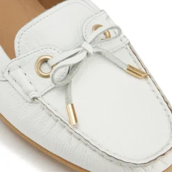 Slipper|Horsch Schuhe Mokassin in Übergrößen Weiß