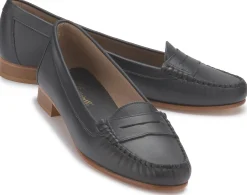 Slipper|Carlen Shoes Mokassin in Übergrößen Blau