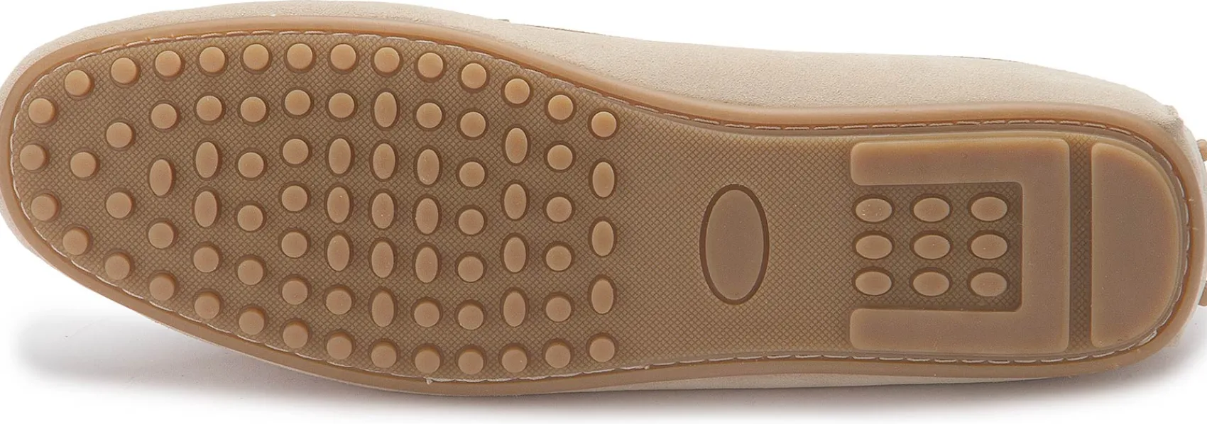 Slipper|Horsch Schuhe Mokassin in Übergrößen Beige