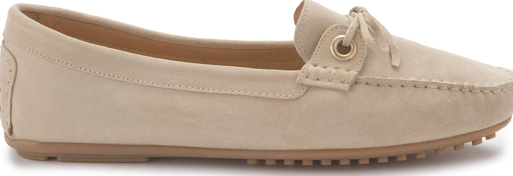 Slipper|Horsch Schuhe Mokassin in Übergrößen Beige