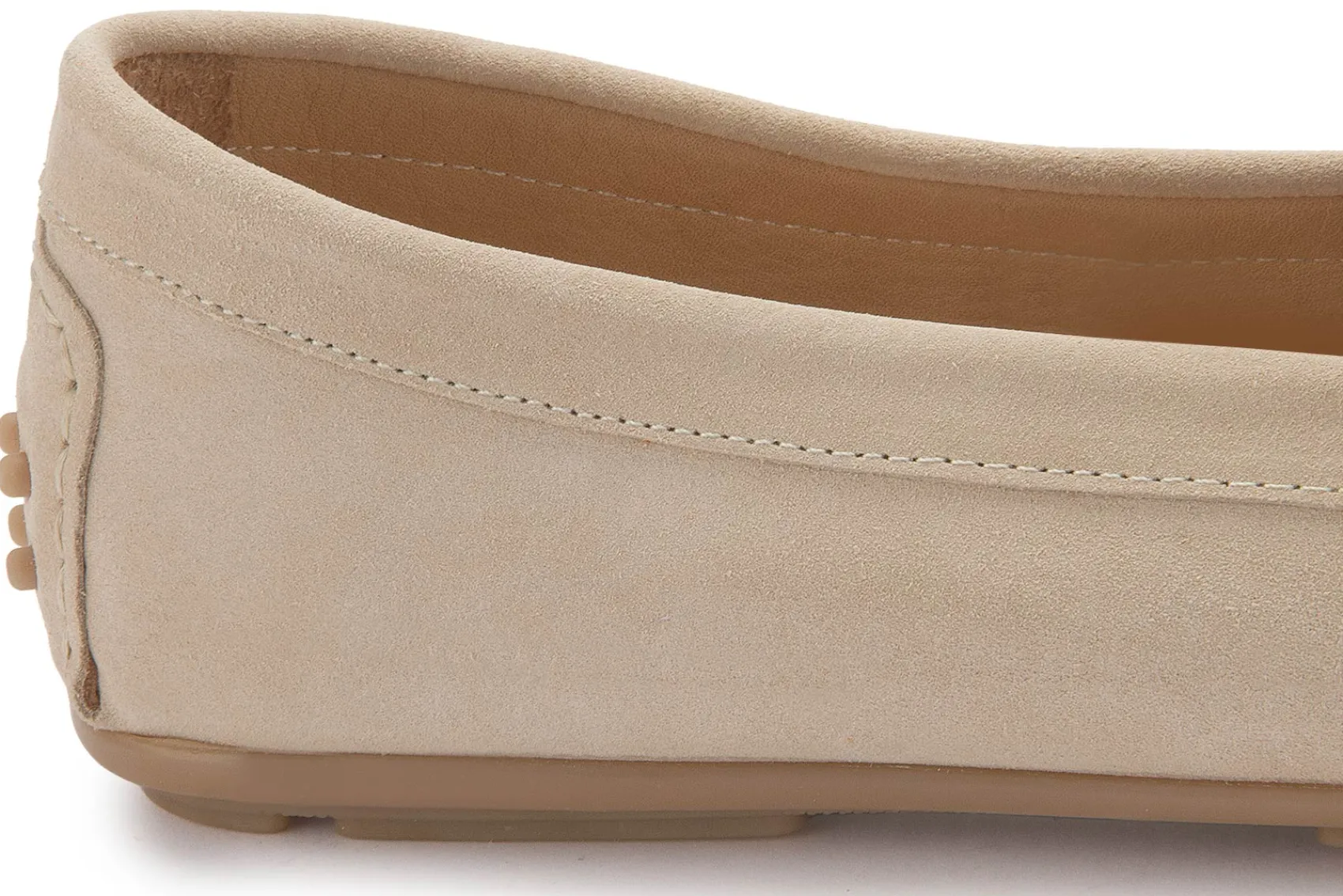 Slipper|Horsch Schuhe Mokassin in Übergrößen Beige