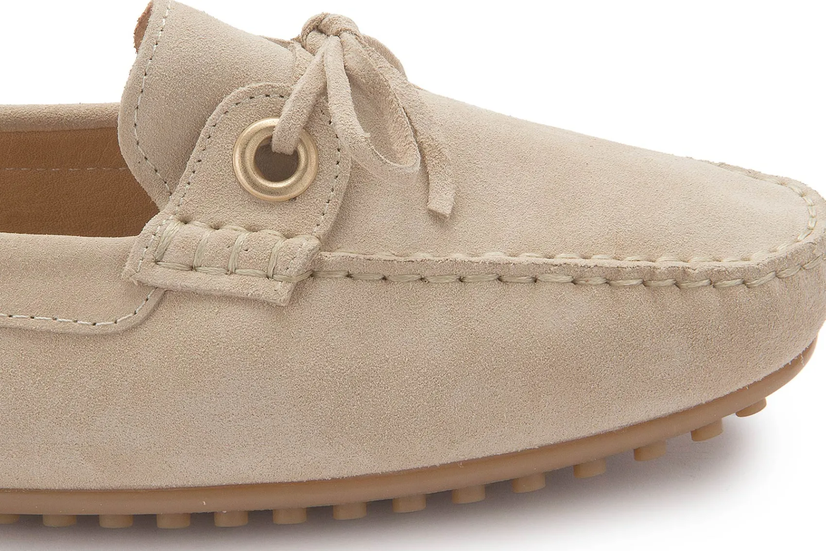 Slipper|Horsch Schuhe Mokassin in Übergrößen Beige