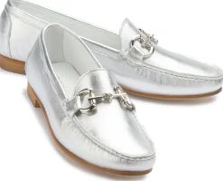 Slipper|Horsch Schuhe Mokassin in Übergrößen Weiß