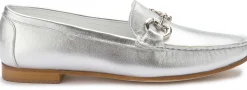 Slipper|Horsch Schuhe Mokassin in Übergrößen Weiß