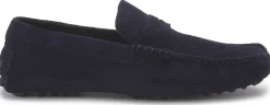 Slipper|Horsch Schuhe Mokassin in Übergrößen Blau