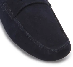 Slipper|Horsch Schuhe Mokassin in Übergrößen Blau