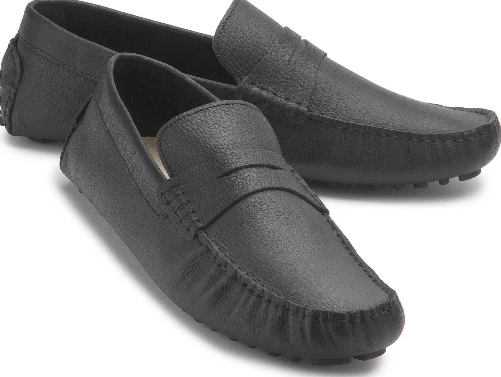 Slipper|Horsch Schuhe Mokassin in Übergrößen Schwarz