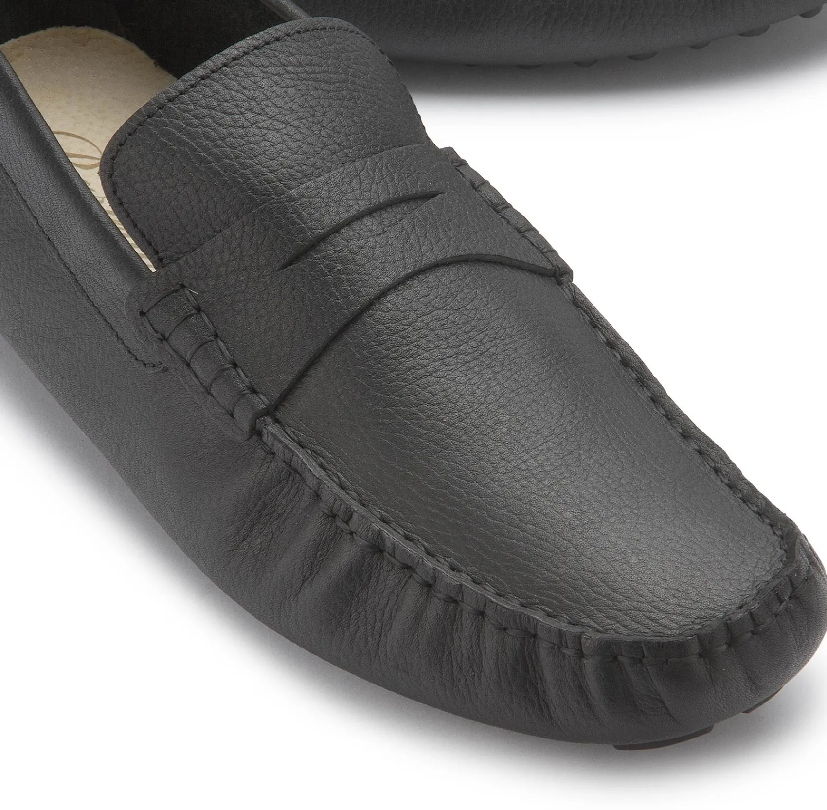 Slipper|Horsch Schuhe Mokassin in Übergrößen Schwarz