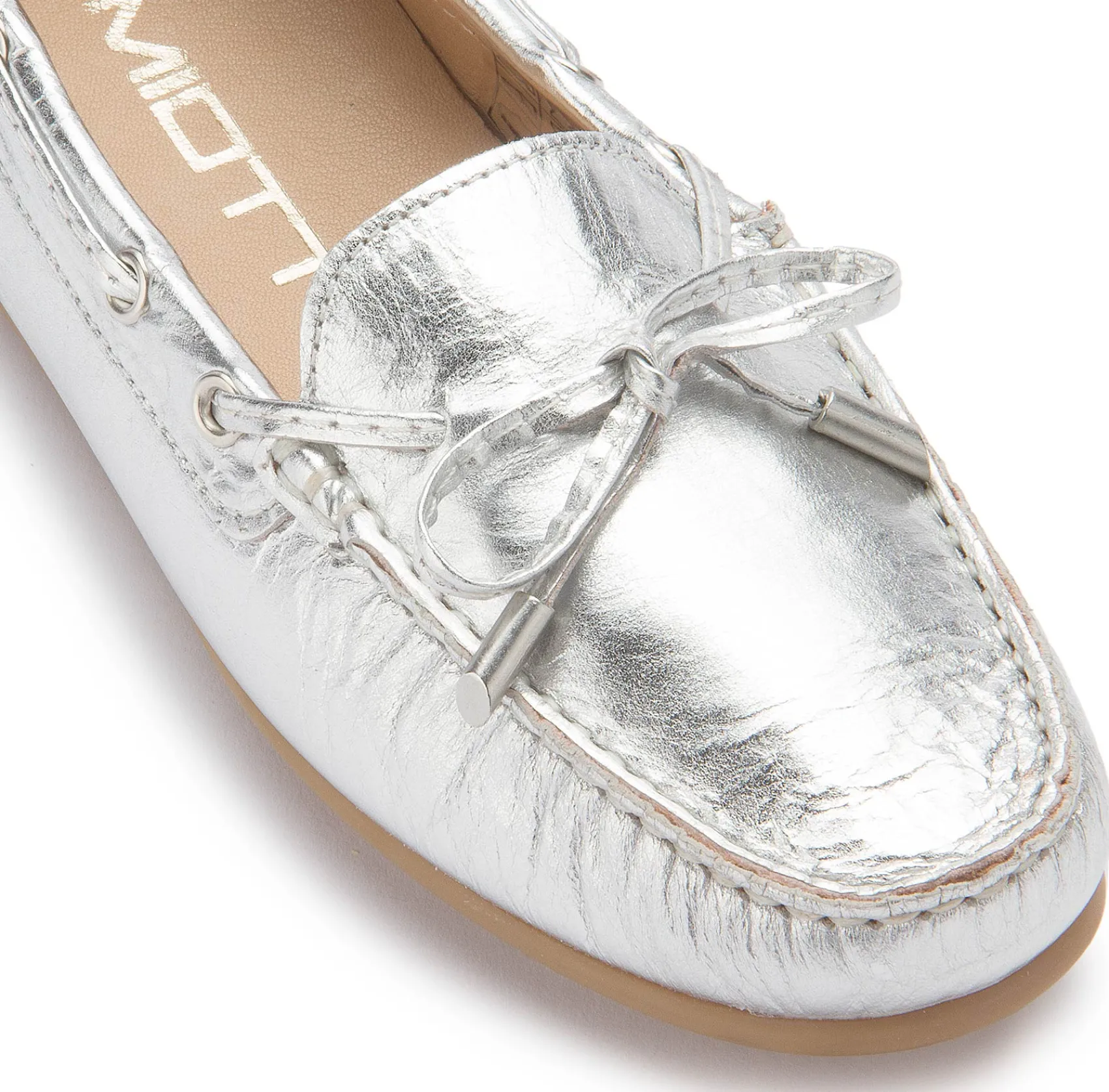 Slipper|Horsch Schuhe Mokassin in Untergrößen Silber