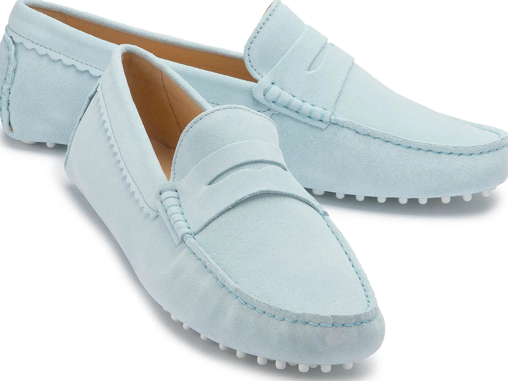 Slipper|Horsch Schuhe Mokassin in Untergrößen Blau