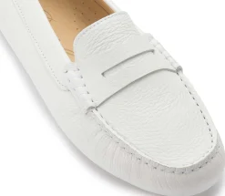 Slipper|Horsch Schuhe Mokassin in Untergrößen Weiß