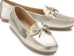 Slipper|Horsch Schuhe Mokassin in Untergrößen Gold