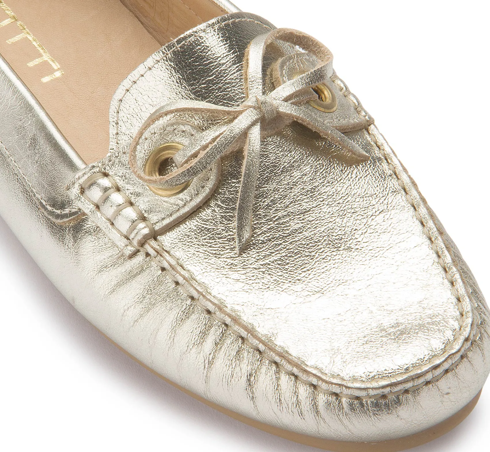 Slipper|Horsch Schuhe Mokassin in Untergrößen Gold