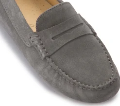 Slipper|Horsch Schuhe Mokassin in Untergrößen Grau