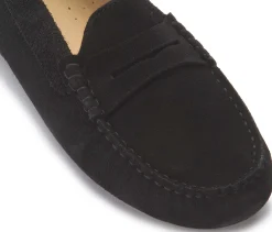 Slipper|Horsch Schuhe Mokassin in Untergrößen Schwarz