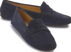 Slipper|Horsch Schuhe Mokassin in Untergrößen Blau