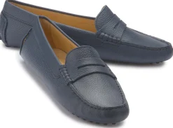 Slipper|Horsch Schuhe Mokassin in Untergrößen Blau