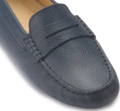 Slipper|Horsch Schuhe Mokassin in Untergrößen Blau