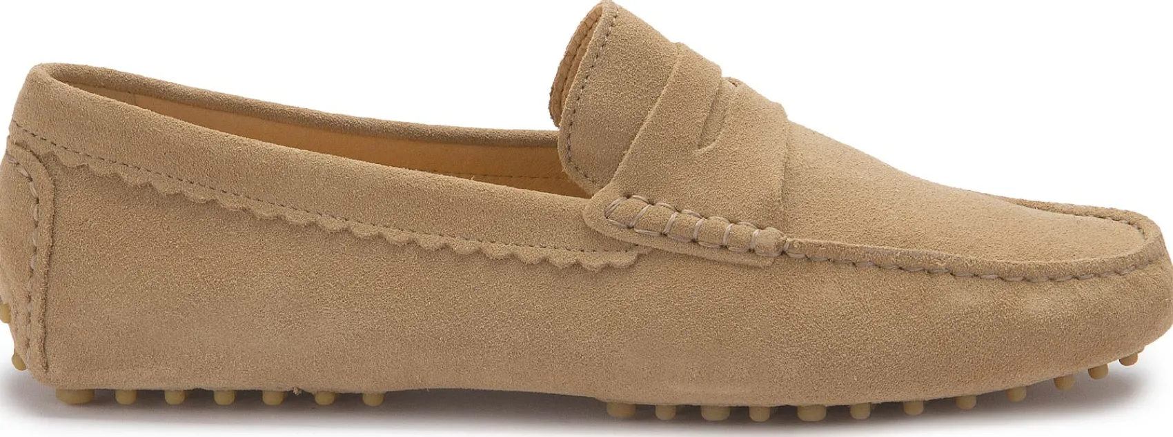 Slipper|Horsch Schuhe Mokassin in Untergrößen Beige