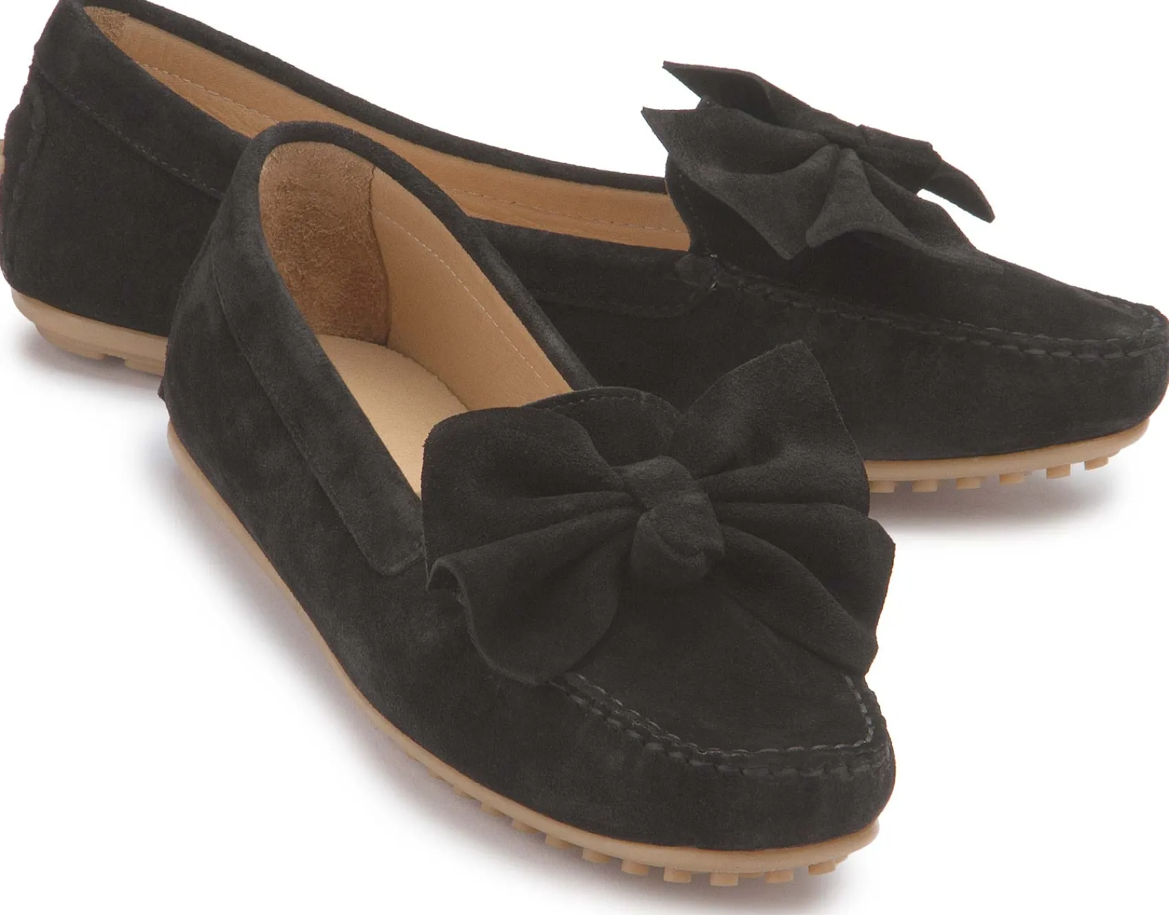 Slipper|Horsch Schuhe Mokassin in Untergrößen Schwarz