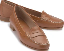 Slipper|Carlen Shoes Mokassin in Untergrößen Braun