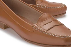 Slipper|Carlen Shoes Mokassin in Untergrößen Braun