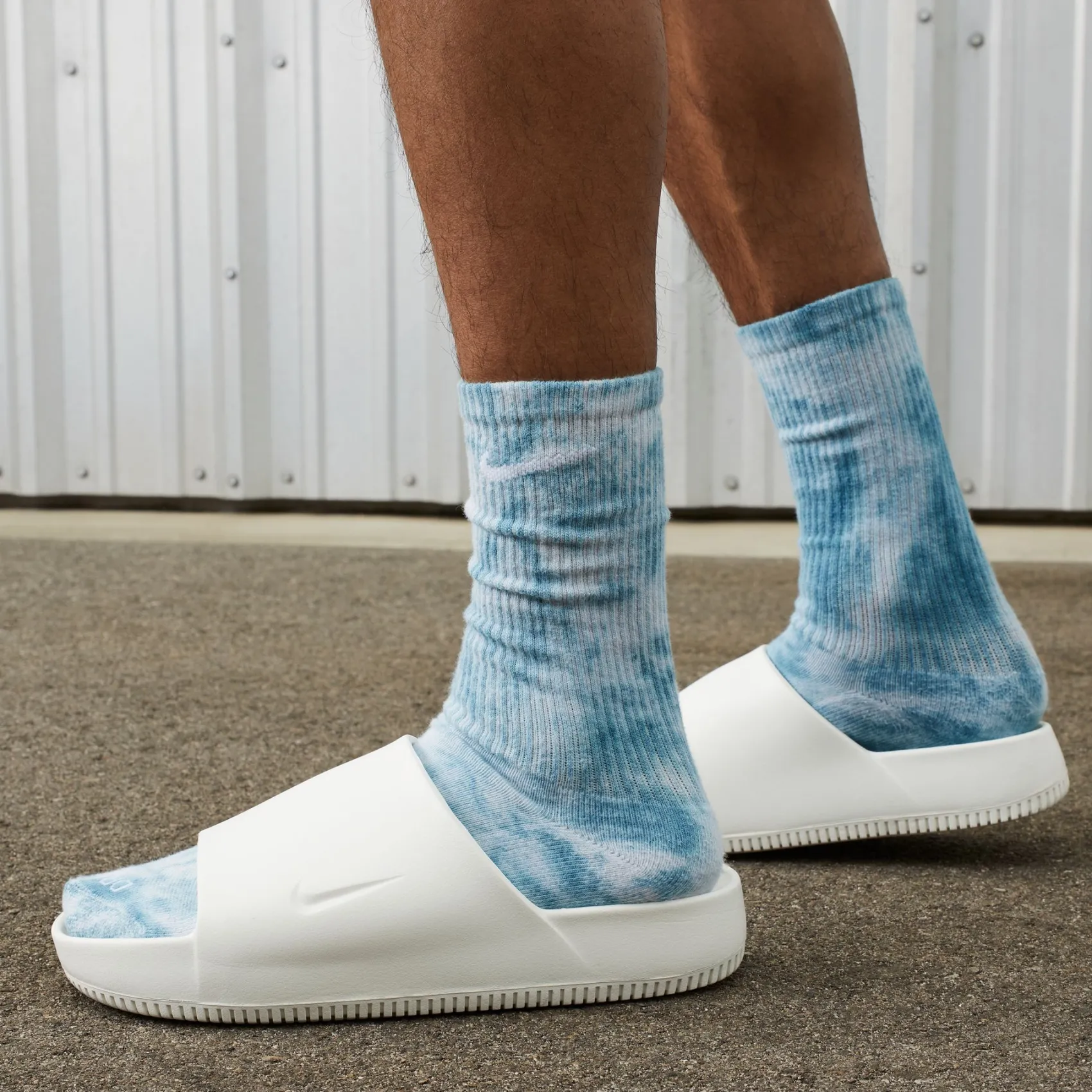Sandalen|nike Calm in Übergrößen Weiß