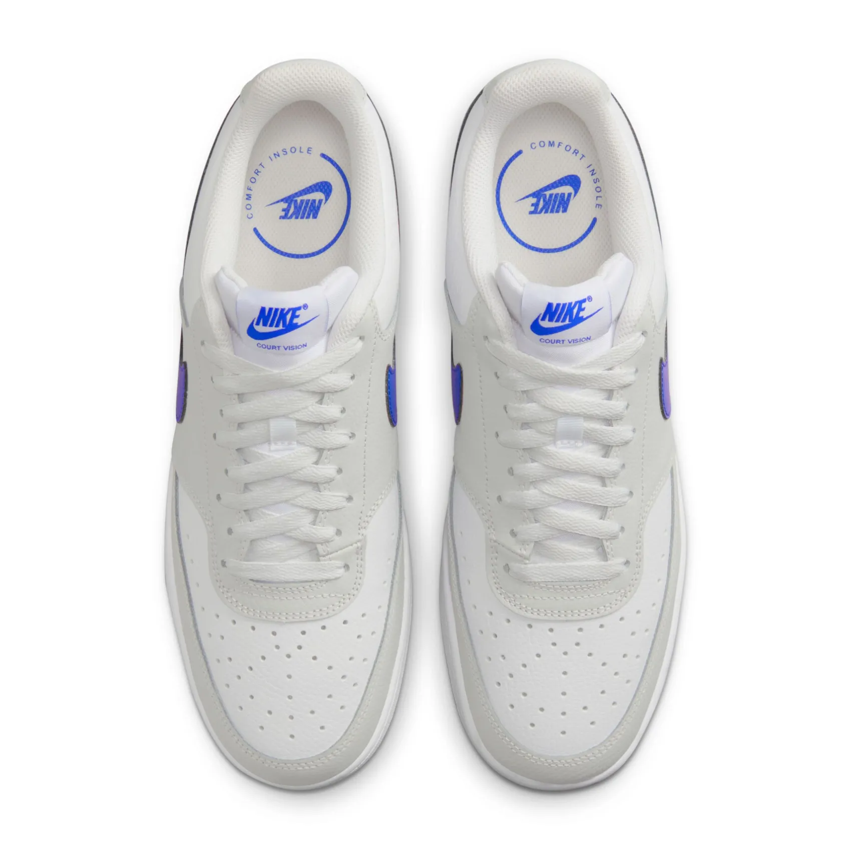 Sneaker|Schnürschuhe|nike Court Vision Low in Übergrößen Weiß