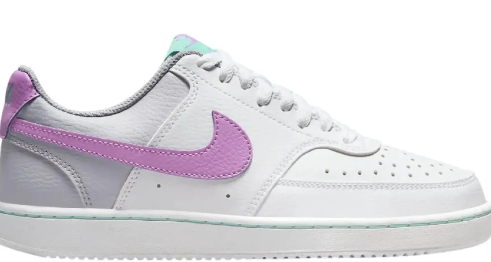 Sneaker|Schnürschuhe|Nike Damen Nike Court Vision Low Next Nature in Übergrößen Weiß