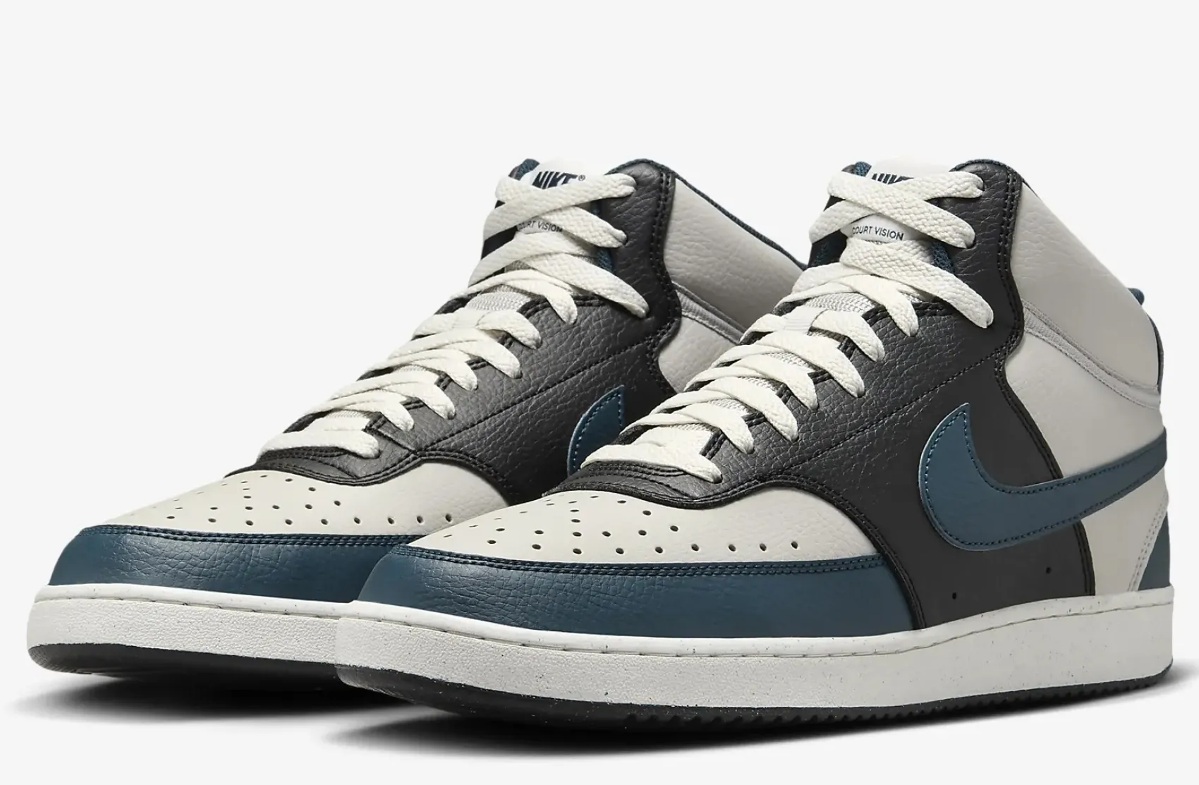 Sneaker|Schnürschuhe|nike Court Vision Mid in Übergrößen Multicolor