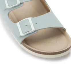 Sandalen|Pantoletten|Horsch Schuhe Pantolette in Übergrößen Blau