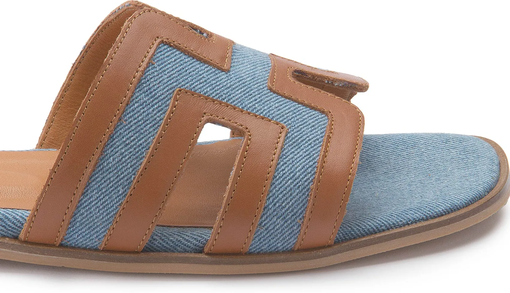 Sandalen|Pantoletten|Horsch Schuhe Pantolette in Übergrößen Blau