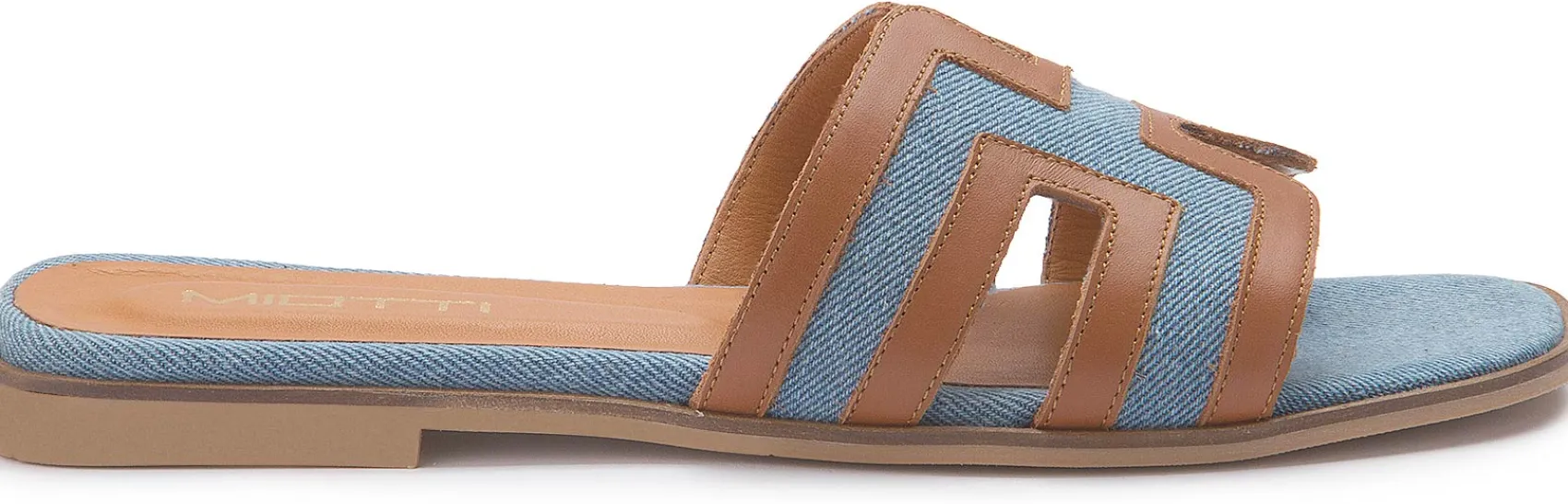 Sandalen|Pantoletten|Horsch Schuhe Pantolette in Übergrößen Blau