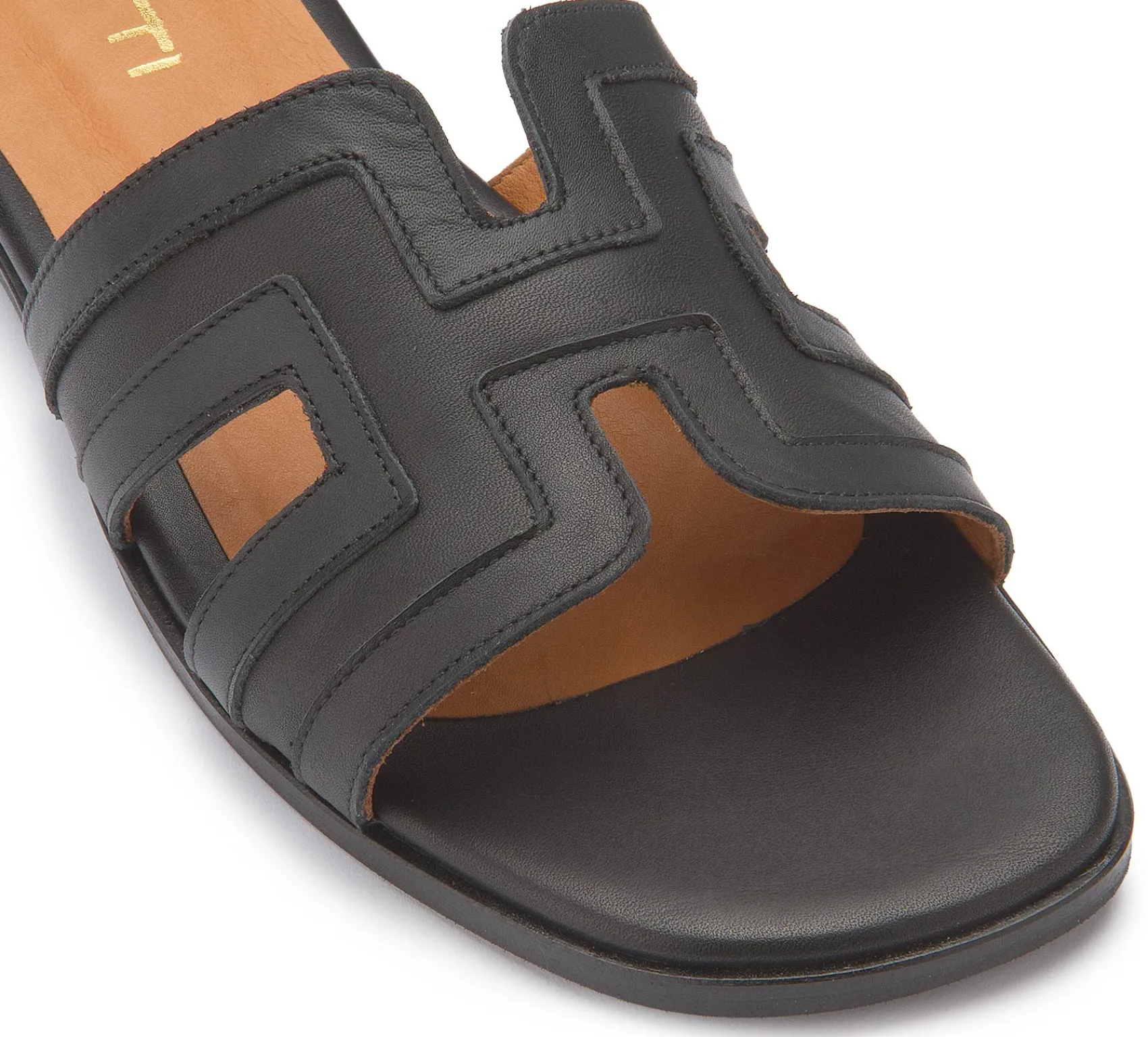 Sandalen|Pantoletten|Horsch Schuhe Pantolette in Übergrößen Schwarz