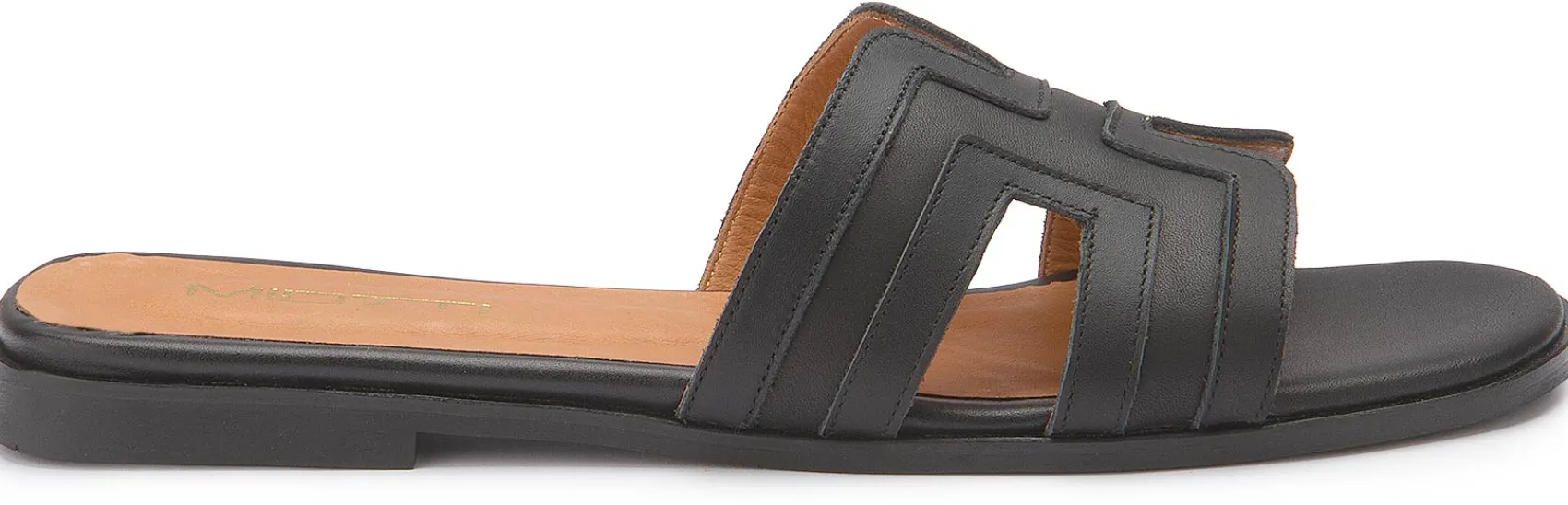 Sandalen|Pantoletten|Horsch Schuhe Pantolette in Übergrößen Schwarz