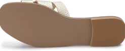 Sandalen|Pantoletten|Horsch Schuhe Pantolette in Übergrößen Gold
