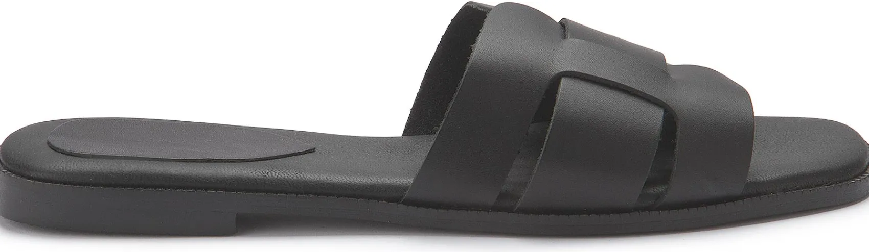 Sandalen|Pantoletten|Horsch Schuhe Pantolette in Übergrößen Schwarz