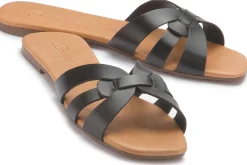 Sandalen|Pantoletten|Horsch Schuhe Pantolette in Übergrößen Schwarz