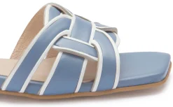 Sandalen|Pantoletten|Horsch Schuhe Pantolette in Übergrößen Blau
