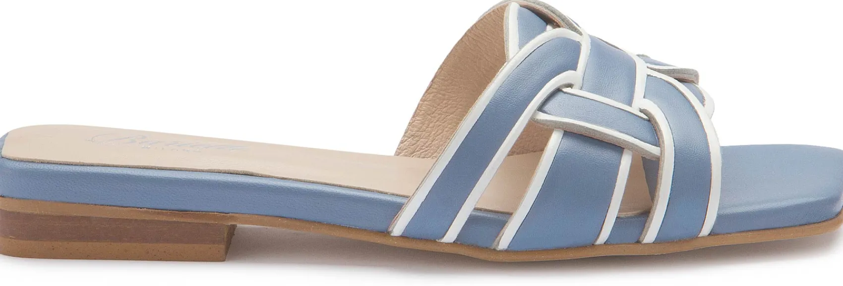 Sandalen|Pantoletten|Horsch Schuhe Pantolette in Übergrößen Blau