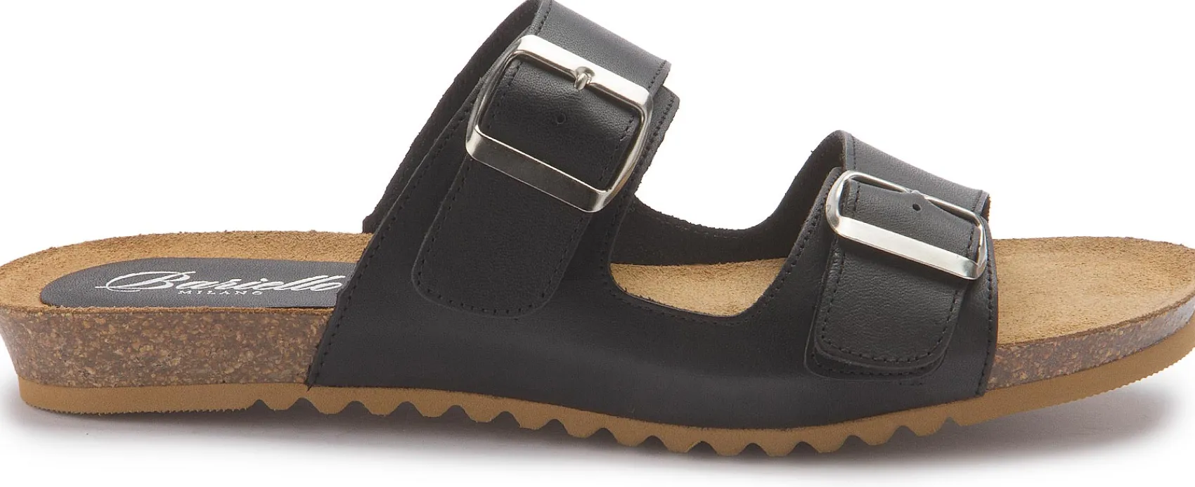 Sandalen|Pantoletten|Horsch Schuhe Pantolette in Übergrößen Schwarz