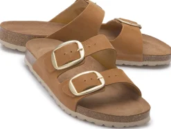 Sandalen|Pantoletten|Horsch Schuhe Pantolette in Übergrößen Braun