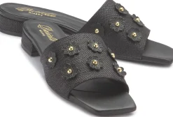 Sandalen|Pantoletten|Horsch Schuhe Pantolette in Übergrößen Schwarz
