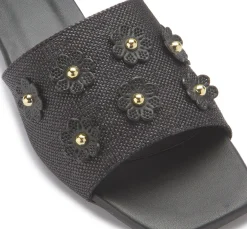 Sandalen|Pantoletten|Horsch Schuhe Pantolette in Übergrößen Schwarz